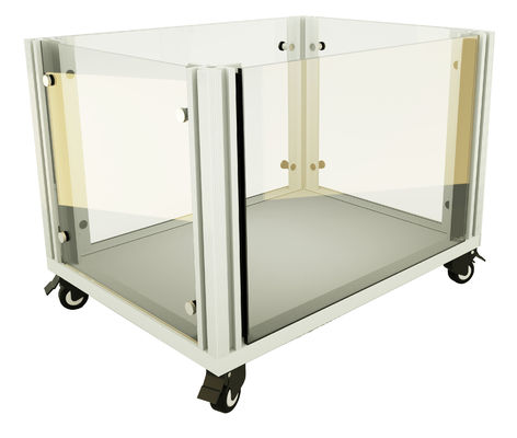 品質  Mesh Panel Metal Dog Crate Metal Dog Kennel With Sliding Door 4 Wheels Easy Assembly Required 工場