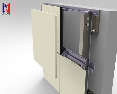 19mmテラコッタパネルのためのテラコッタ風扇ファサードサポートシステム